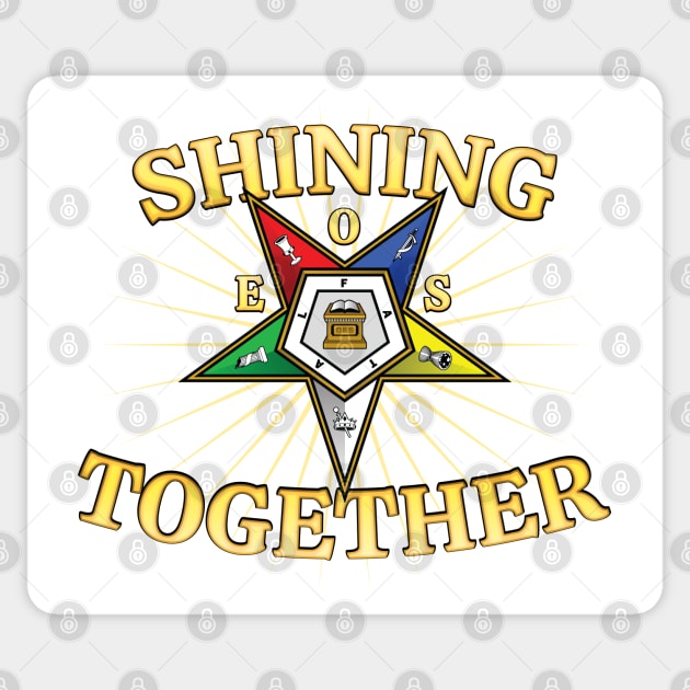 OES Shining Together Order Of The Eastern Star Sticker by Master Mason Made